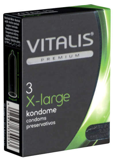 Vitalis Premium Single: X-Large, 3 condoms