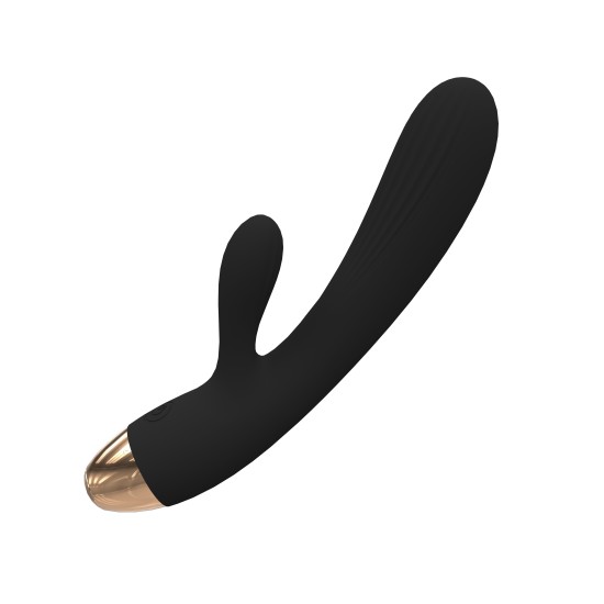 Pulzátor Black Kiss s výběžkem a nahříváním (20,4 cm)