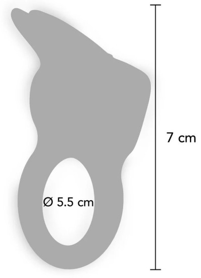 Vibrační erekční kroužek Silicone Rabbit