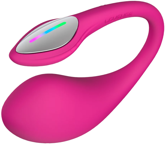 Lovense Lush 4 - Powerful App-controlled Wearable G-spot Egg Vibrator - Pink