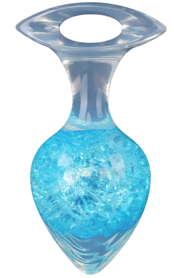 Anální kolík Blue Glimmer (8,7 cm)