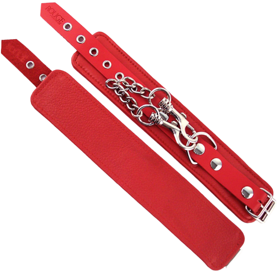 ROUGE Leather Wrist Cuffs Red