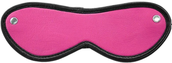 ROUGE Leather Blindfold Eye Mask Pink