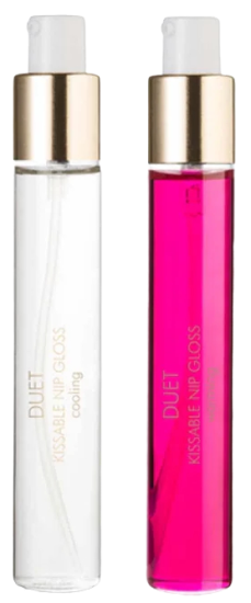 Bijoux Indiscrets DUET KISSABLE NIP GLOSS - Cooling & Warming (2x13 ml)