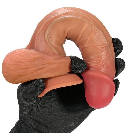 Realistické dildo s přísavkou Real Skin (17,8 cm)