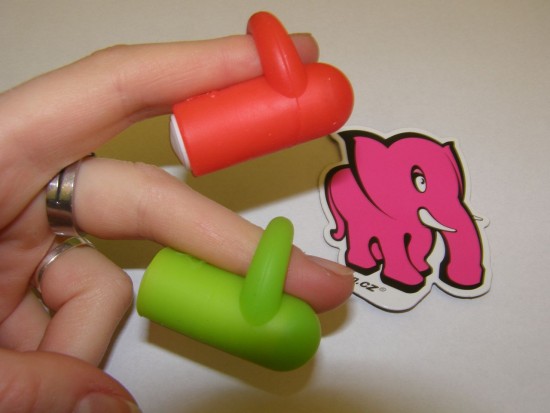 Silikonové minivibrátorky na prst RedGreen