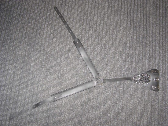 Pás cudnosti Leather Cock Cage pro muže, M–XL