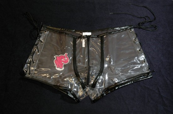Průsvitné PVC boxerky Naked, S