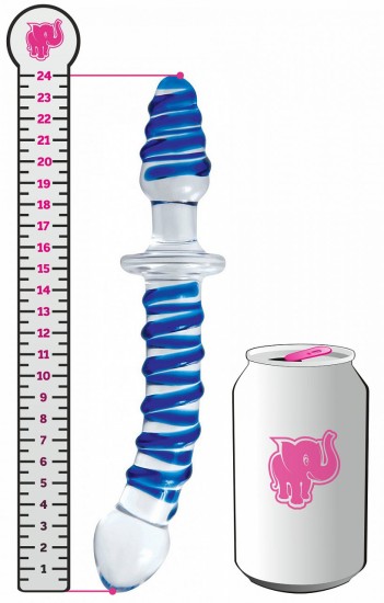 Skleněné dildo Twister love