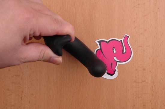 Anální kolík na masáž prostaty Prock, ohýbání v ruce