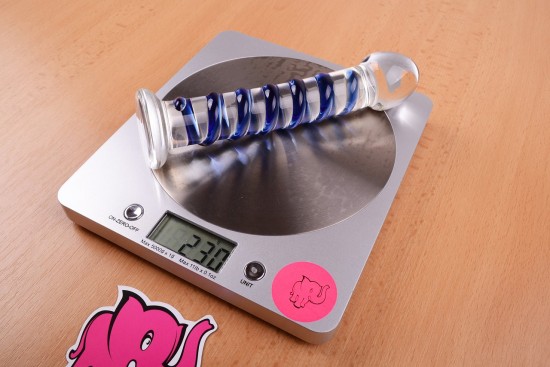 Skleněné dildo Arts Clair Bleu (17 cm)