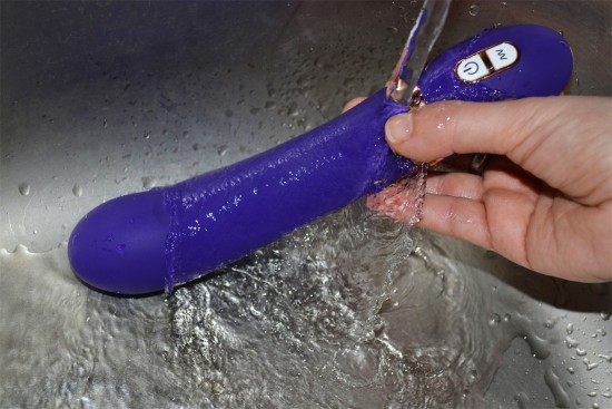 Vibrátor s dvojitým silikonem Front Row Purple (22 cm)