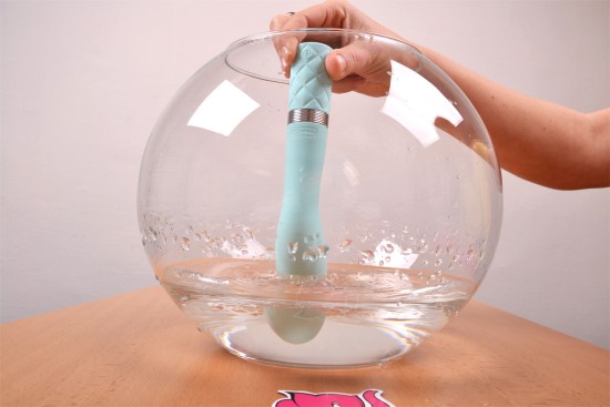Silikonový vibrátor Sassy Aquamarine (19,7 cm)