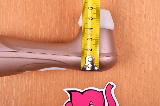 Satisfyer Pro 2 Next Generation podtlaková pomůcka, měříme šířku pomůcky