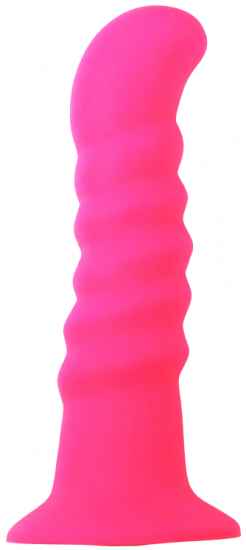 Silikonové dildo s přísavkou Hot Pink (18 cm)