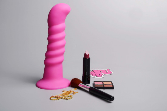 Silikonové dildo s přísavkou Hot Pink (18 cm)