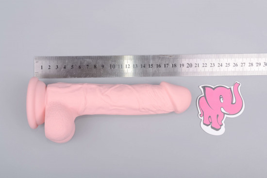 Silikonové dildo Median rozměry