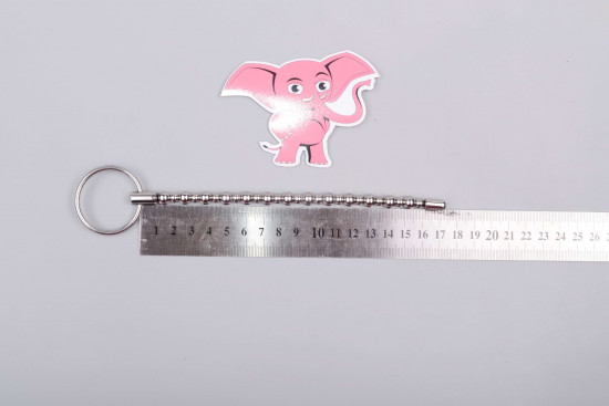 Ohebný kovový dilatátor String of Beads (8 mm), rozměry