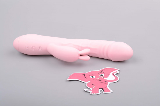 Handsfree pulzátor s výběžkem na klitoris Pulzie Bunny