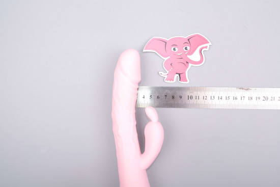 Handsfree pulzátor s výběžkem na klitoris Pulzie Bunny, rozměry