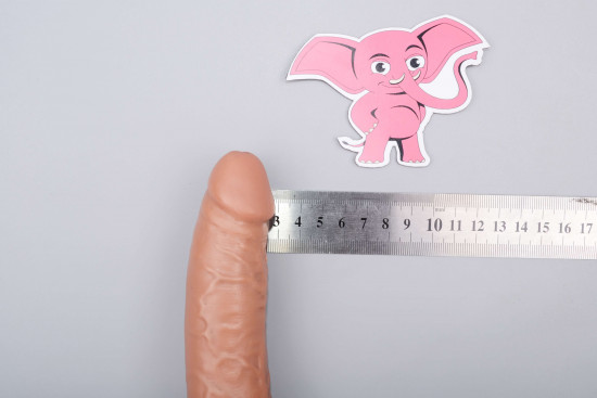 Realistické dildo Hot Stud (18 cm), rozměry