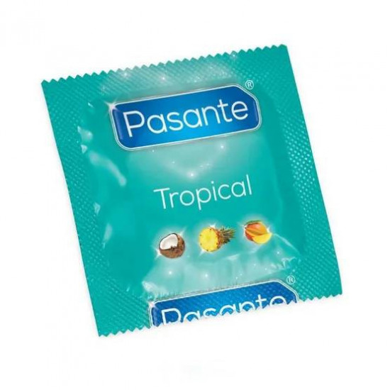 Pasante Tropical – ochucené latexové kondomy (144 ks)