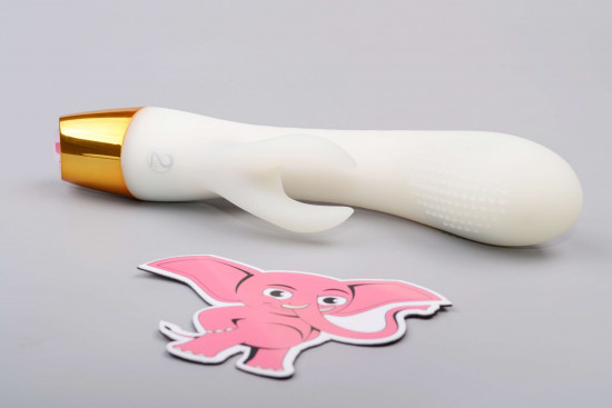 Svítící silikonový vibrátor s výběžkem na klitoris Lumisphere Bunny (19,5 cm)