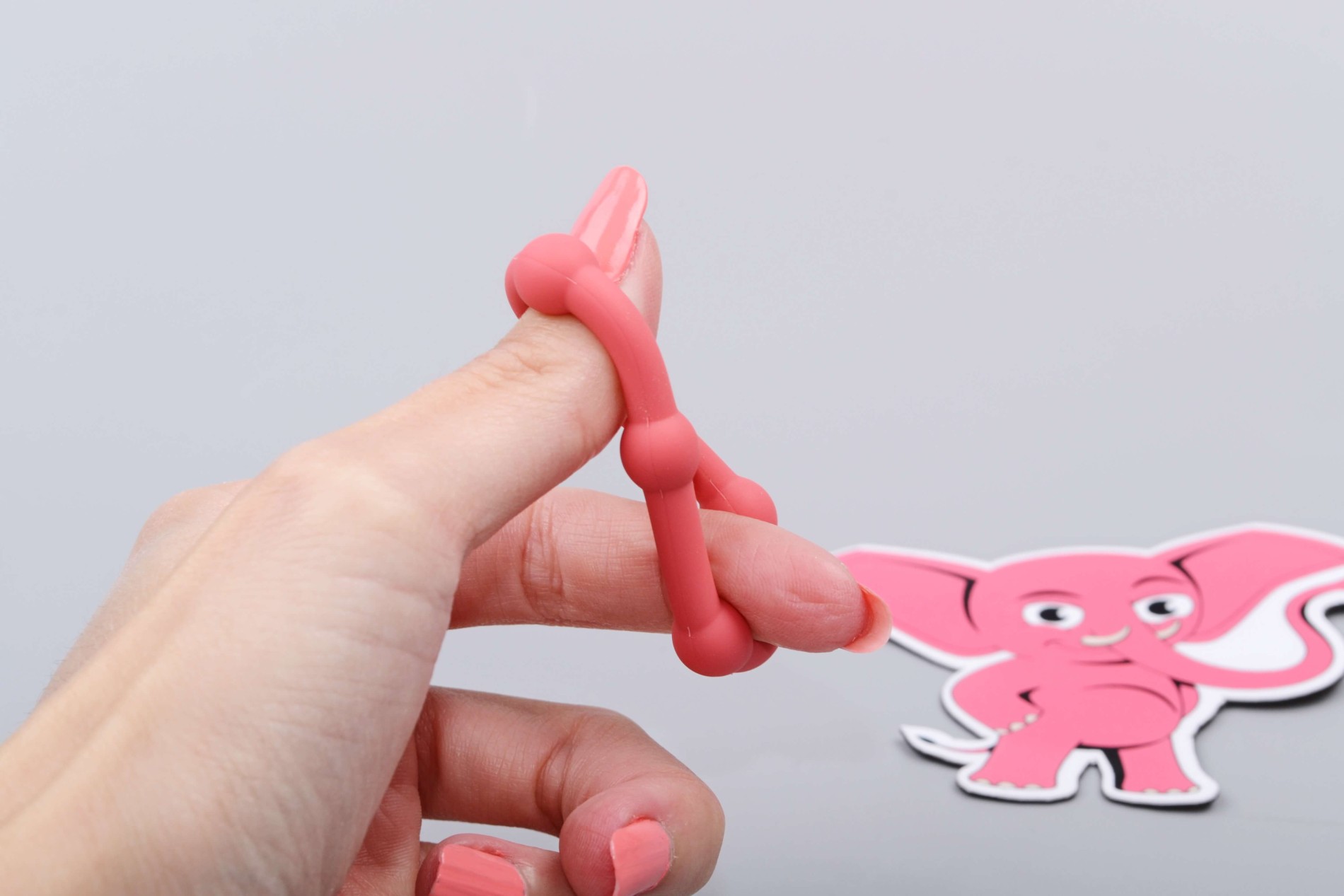 Erekční kroužky Elephant Rings, v ruce