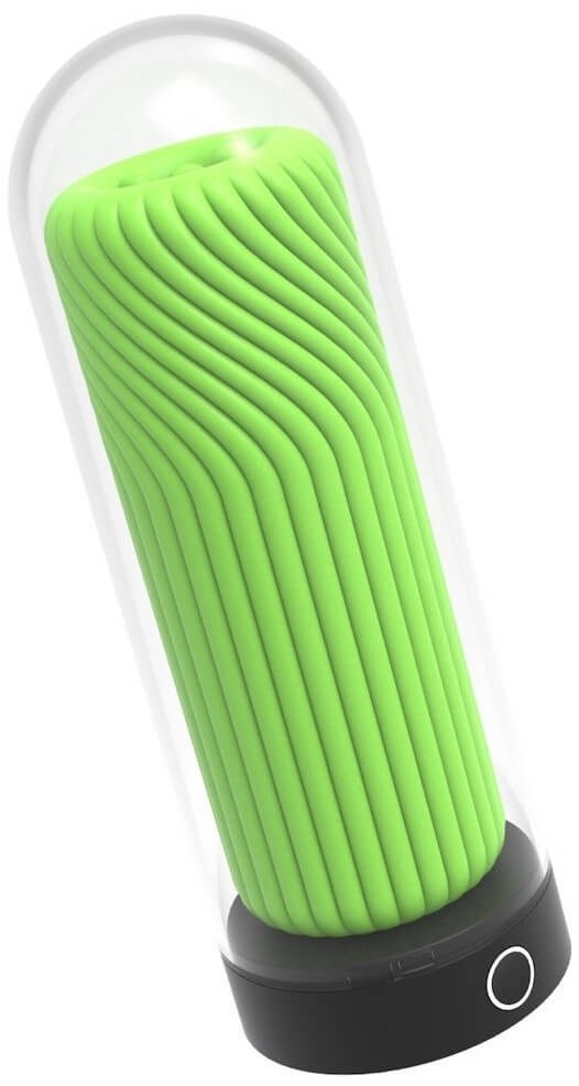 Masturbátor s nahřívacím stojánkem Empyrean Forge Tube (19 cm) + dárek erekční kroužek