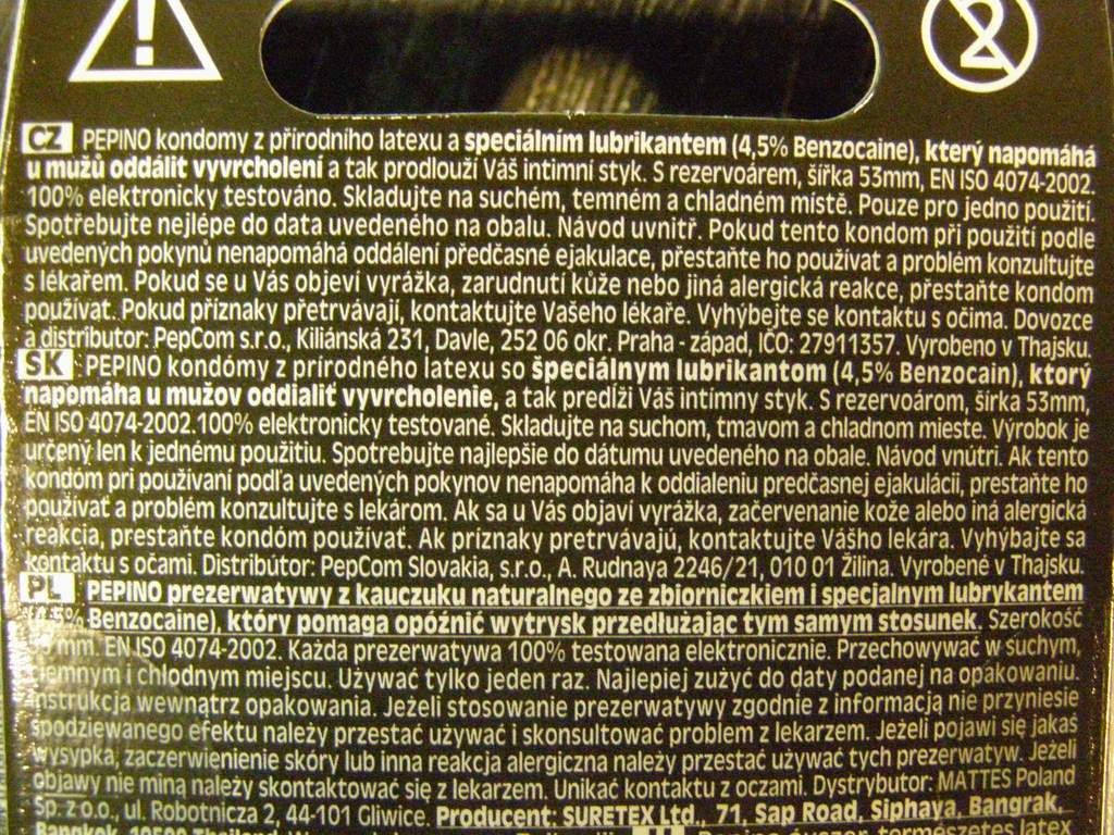 Pepino Long Action 3ks kondomy tlumivé