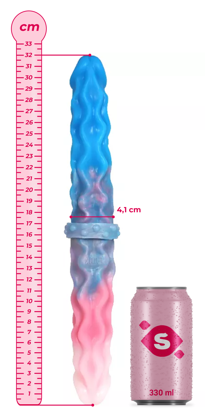 Oboustranné monster dildo Colossus (32 cm)