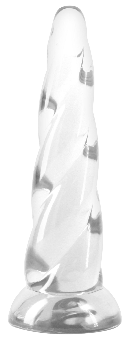 Gelové dildo s přísavkou Fantasia Siren (19 cm), průhledné