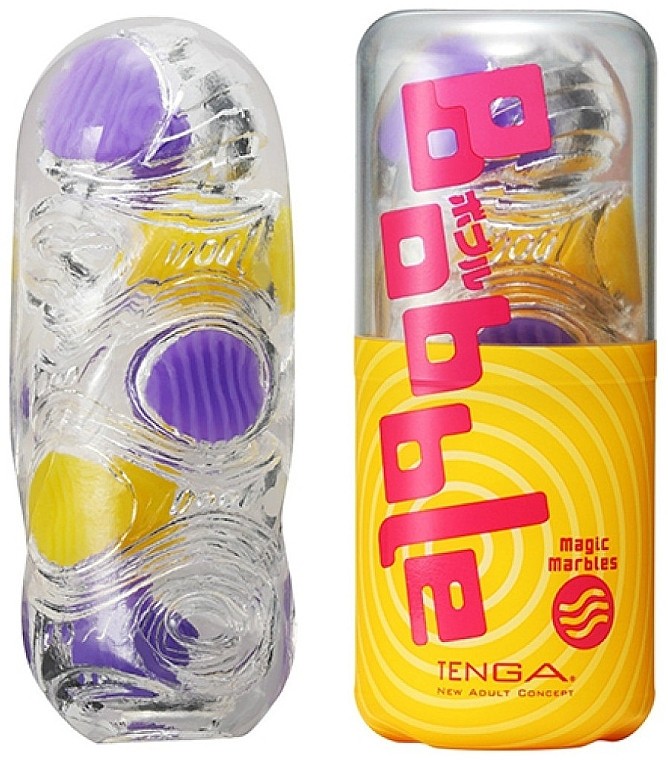 Tenga Bobble flexibilní masturbátor (14 cm), žluto-fialový