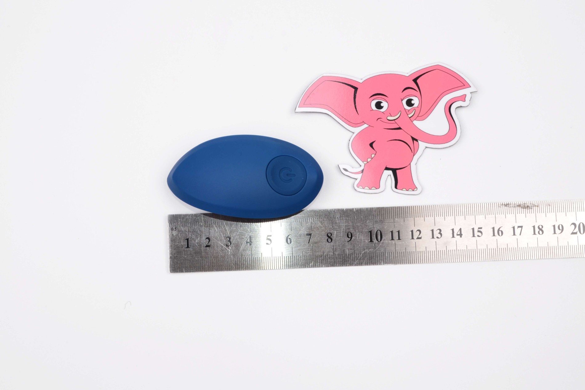 Anální kolík na masáž prostaty Rapture P s dálkovým ovládáním (11 cm) + dárek Anální gel 15 ml, rozměry