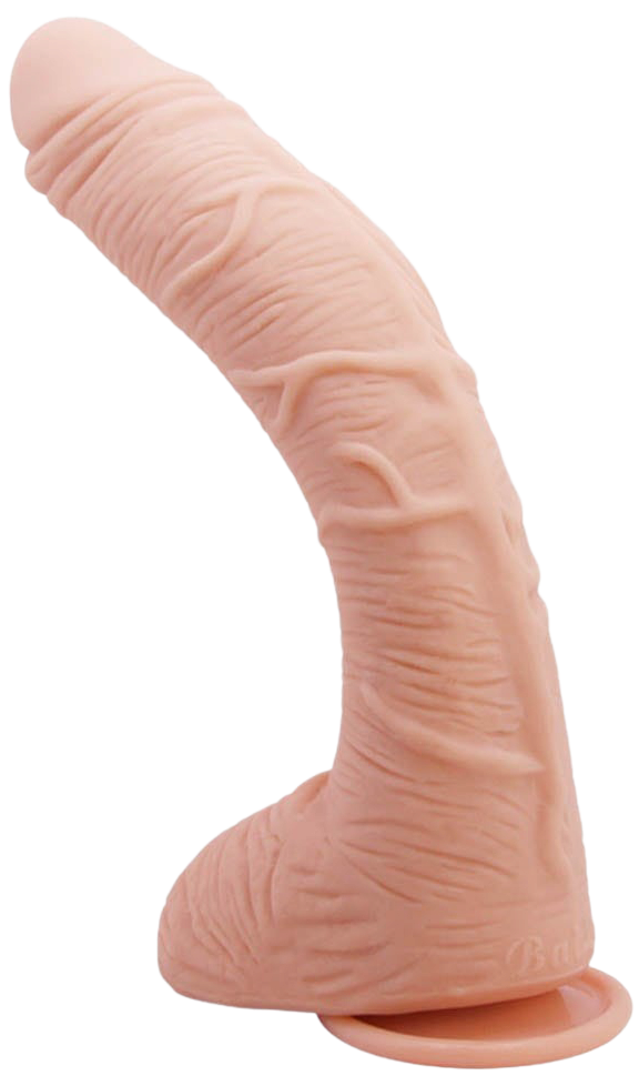 Realistické dildo Beautiful Alex 11" ve světle tělové barvě
