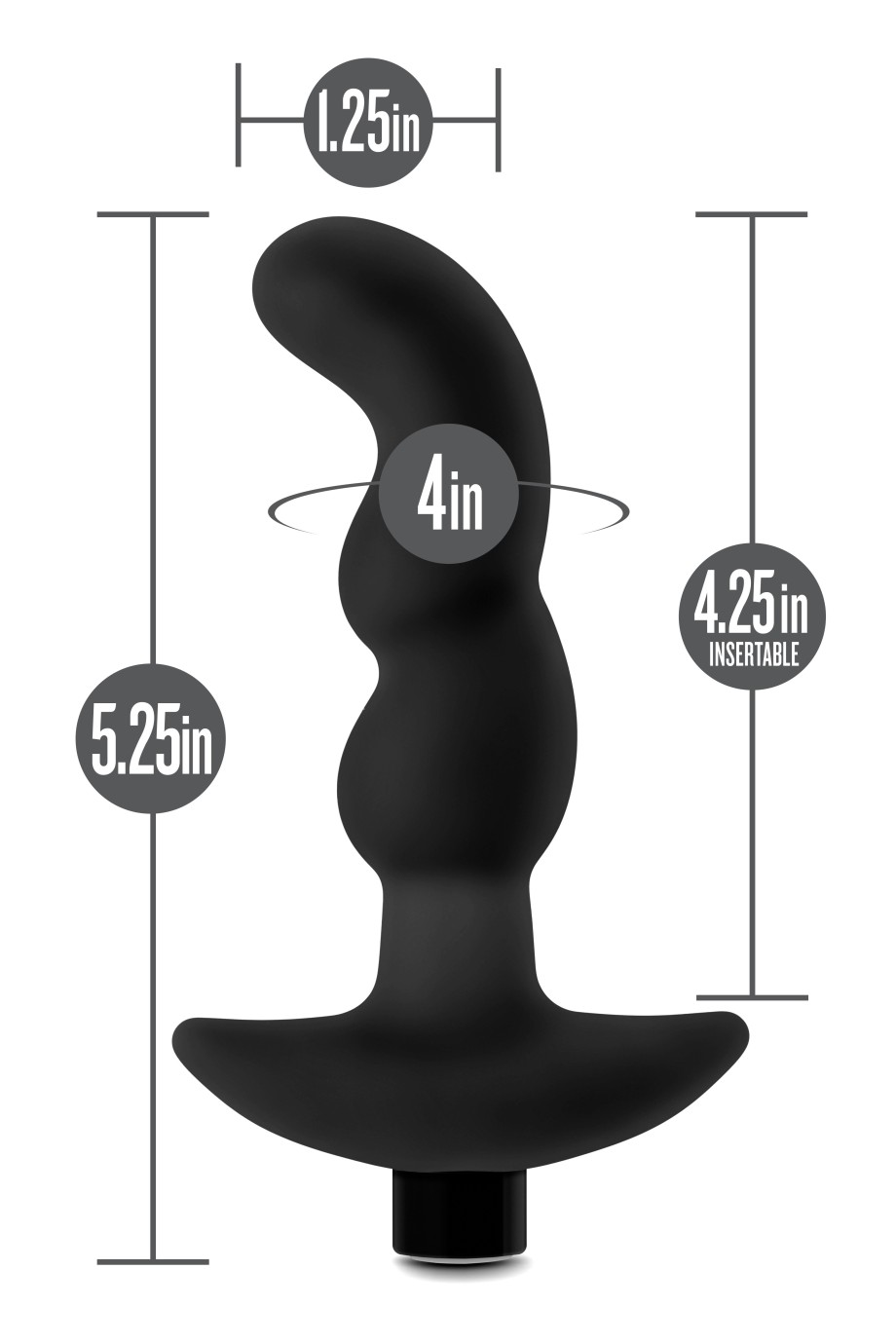Vibrační anální kolík Anal Adventures Platinum Prostate Massager