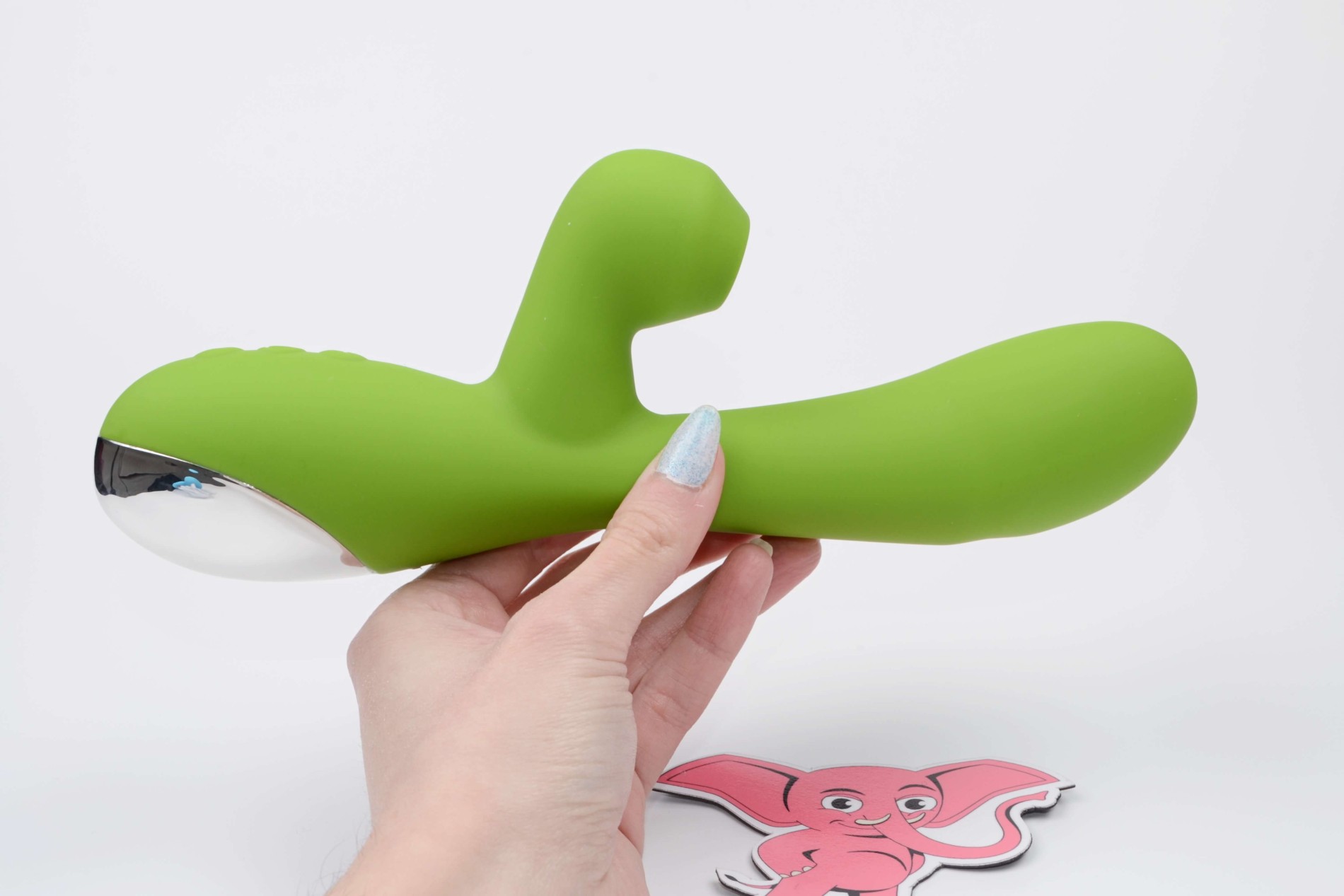 Adore Fingertip rotační tlakový vibrátor na bod G (20,6 cm) + dárek MiniWand