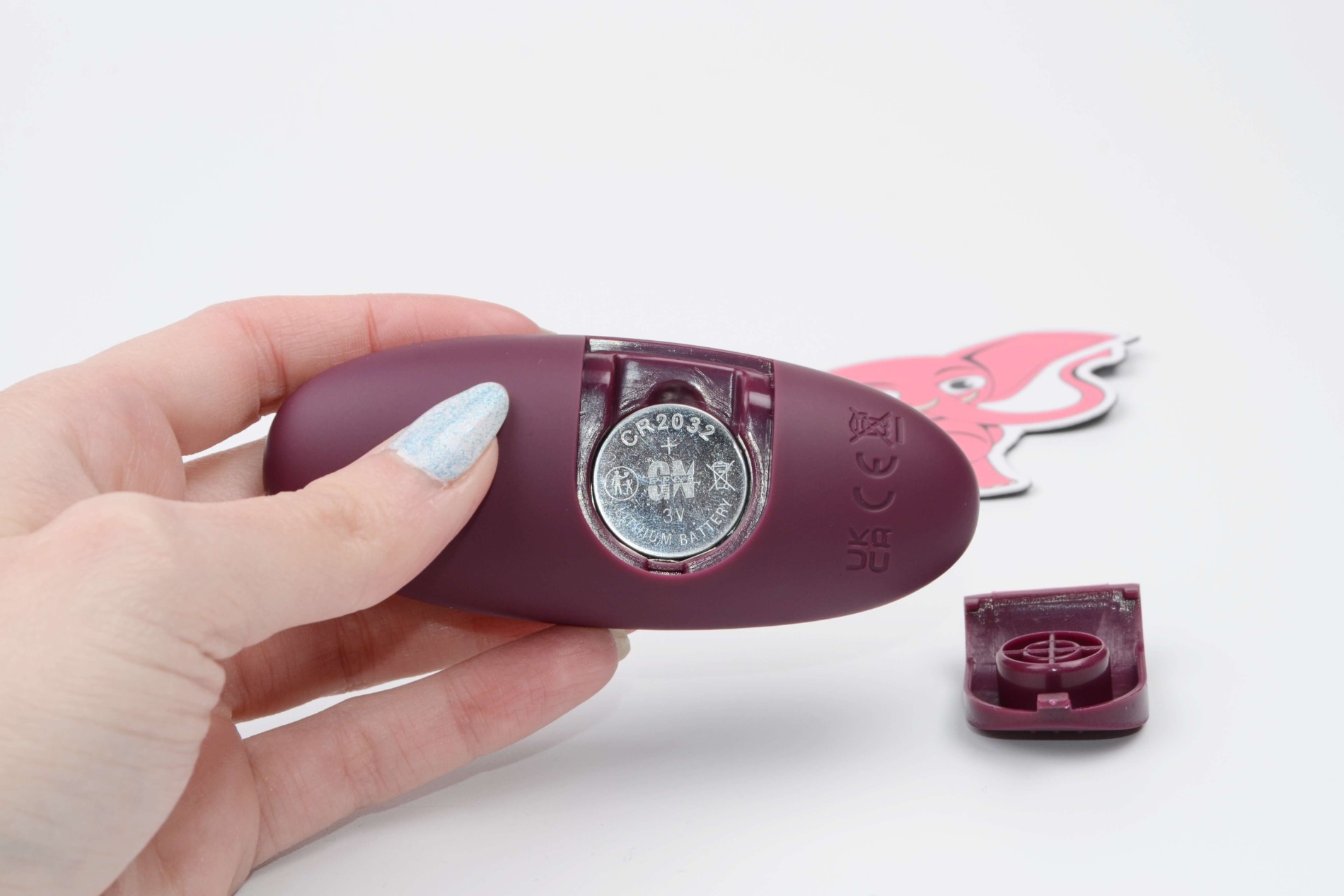 Svítící anální kolík s dotykovým tlačítkem Rose Flash (9,5 cm)