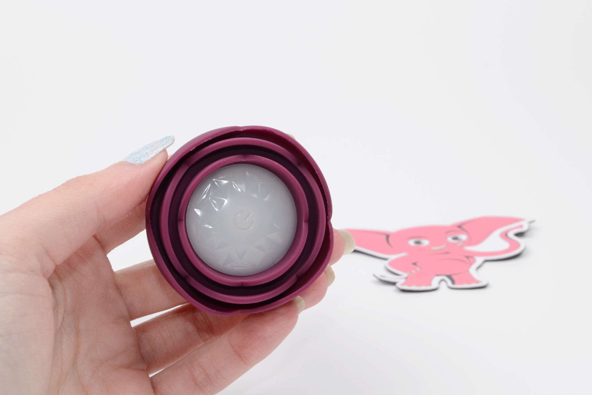 Svítící anální kolík s dotykovým tlačítkem Rose Flash (9,5 cm)