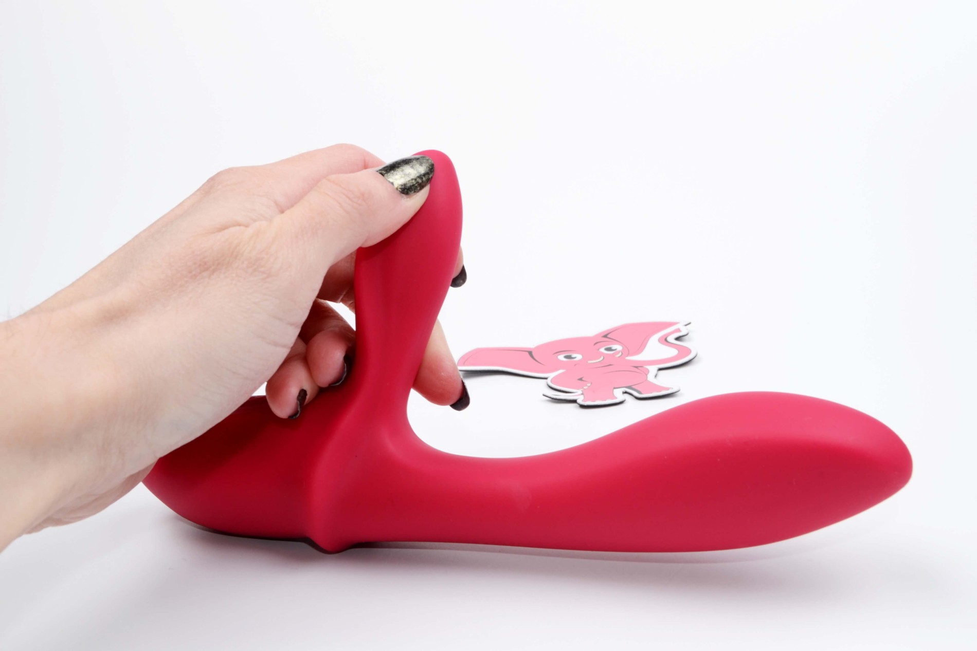 Silikonový vibrátor s výběžkem na klitoris Bunny Duo (19,2 cm)