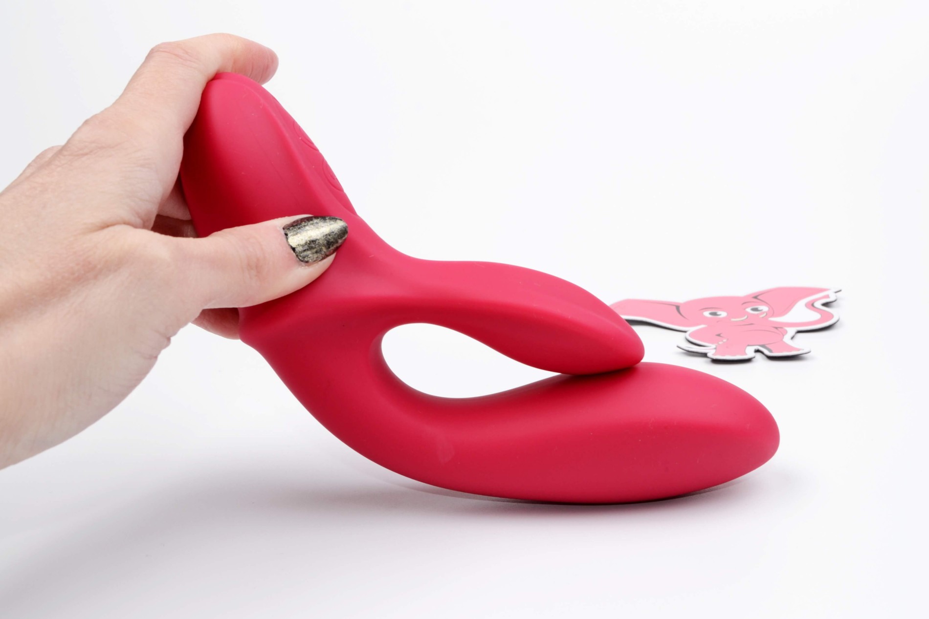 Silikonový vibrátor s výběžkem na klitoris Bunny Duo (19,2 cm)