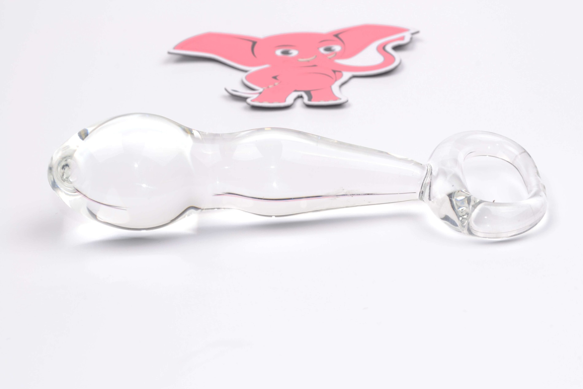 Skleněné dildo Orgasmic Me (11,5 cm) + dárek Toybag