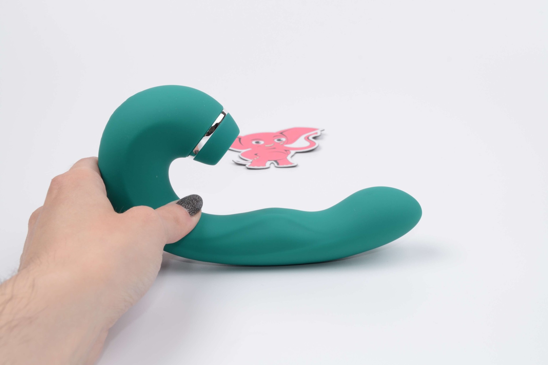 Tlakový vibrátor Climax Combo Curve (16 cm)