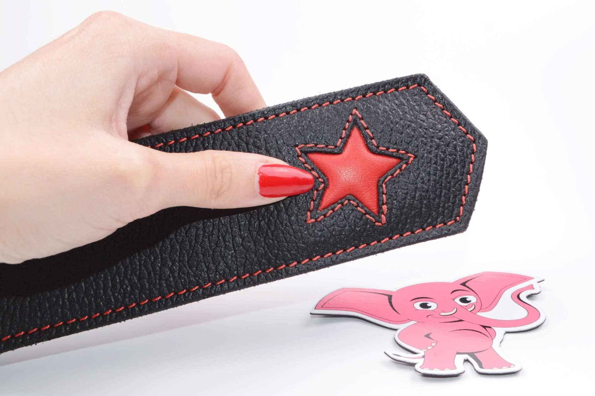 Kožená plácačka Leatherix Star (40 cm)