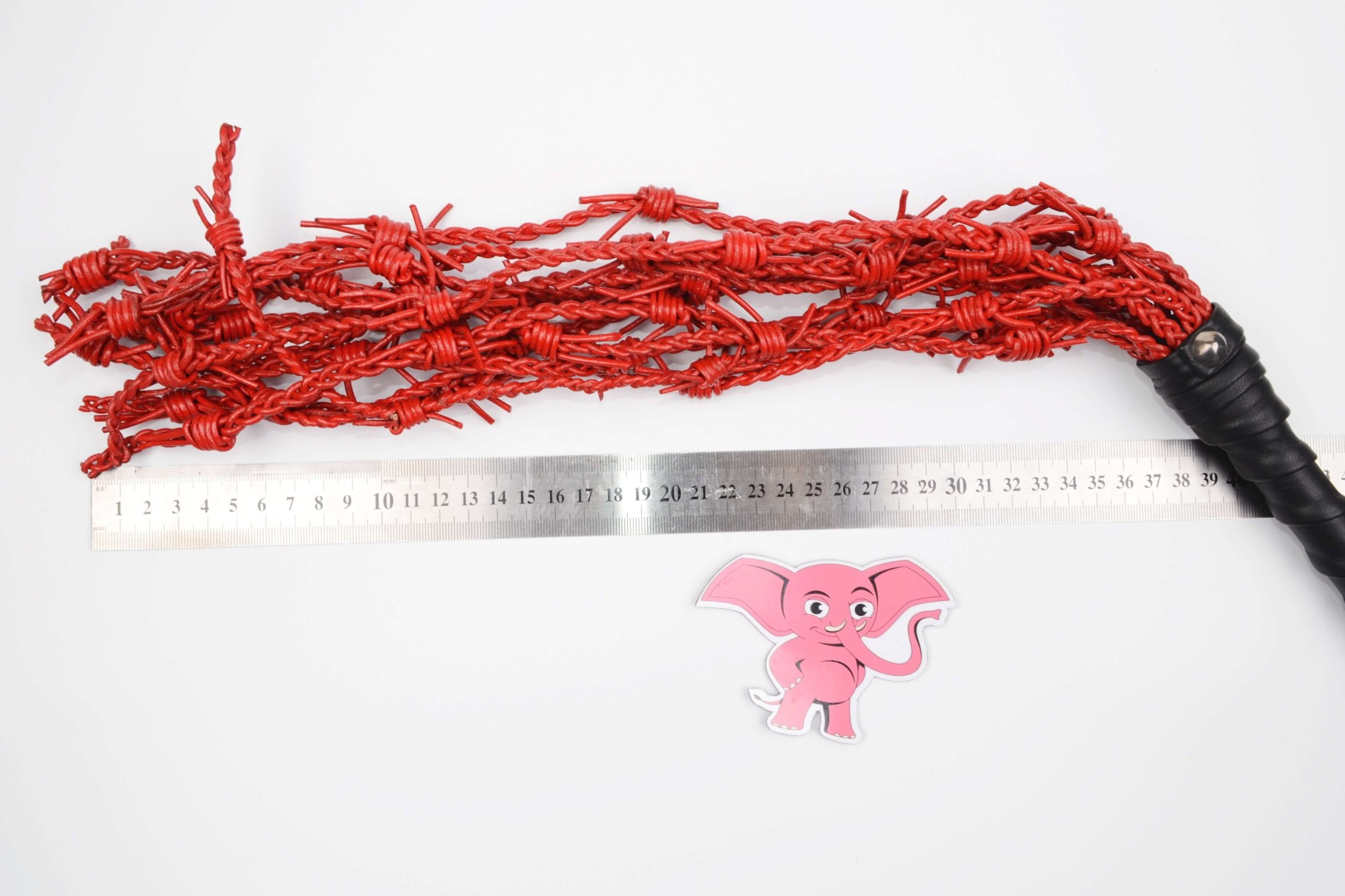 Kožené důtky Leatherix Torture (62 cm), rozměry