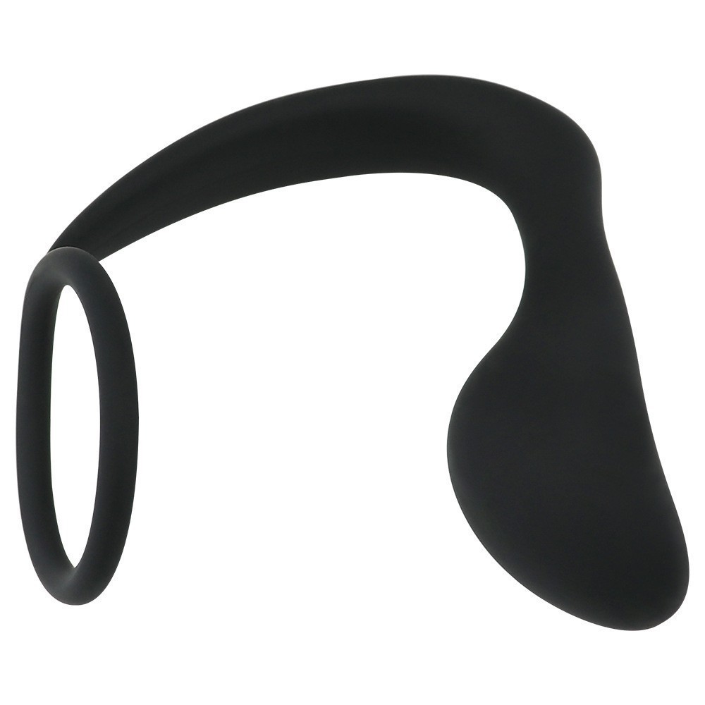 Anální kolík s erekčním kroužkem Ring & Plug (9,7 cm)