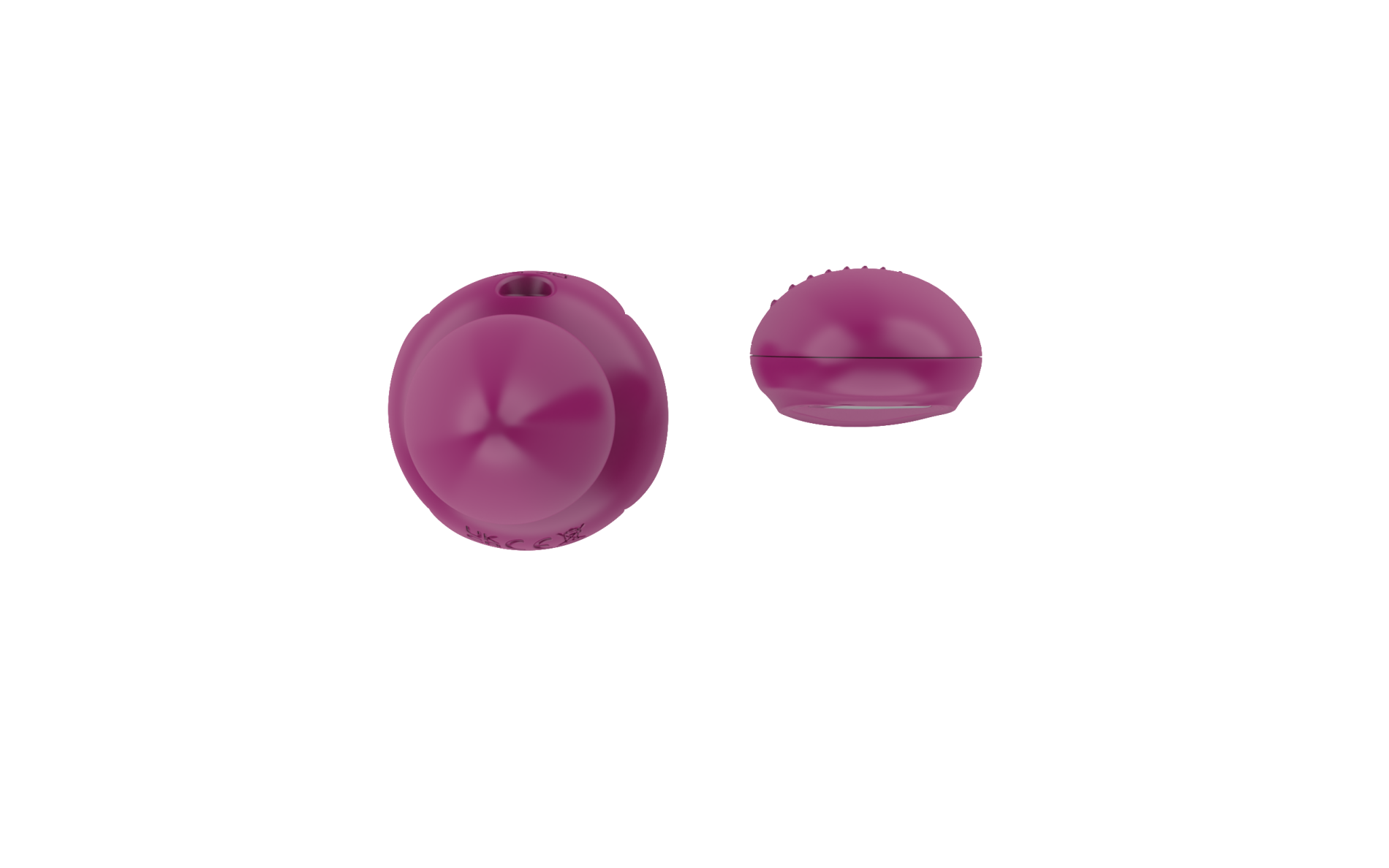 Svítící anální kolík s dotykovým tlačítkem Rose Flash (9,5 cm)