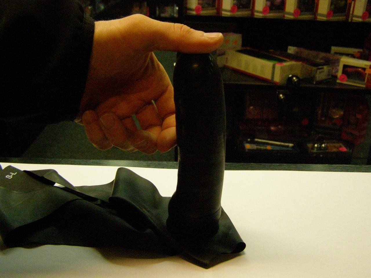 Latexové kalhotky s vnějším penisem