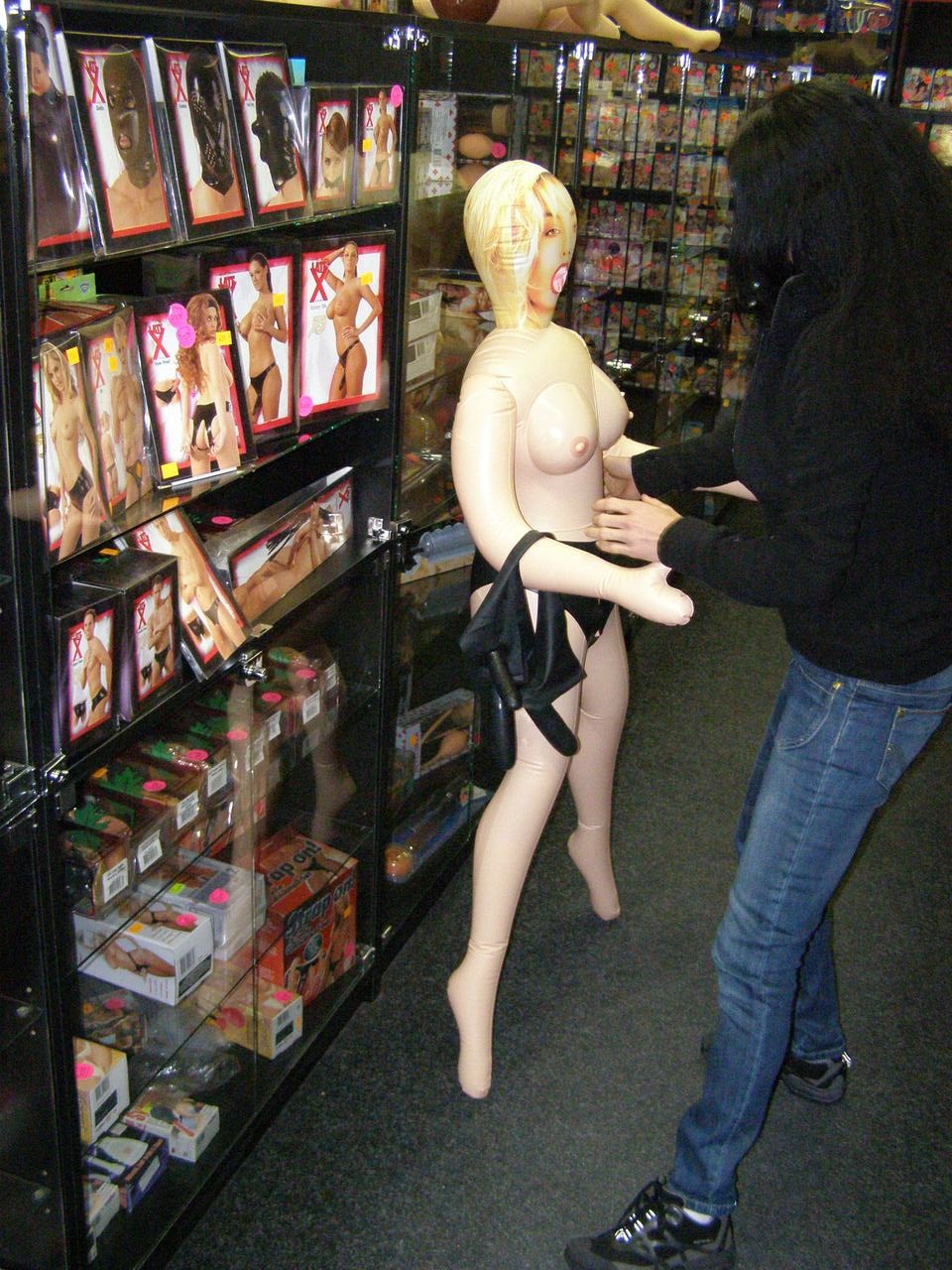 Latexové kalhotky s vnějším penisem