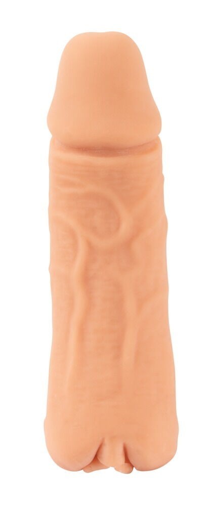 Prodlužovací masturbátor Nature Skin 2v1 Extension MEDIUM